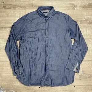 Ted Baker Men's Blue Button-Down Casual Shirt